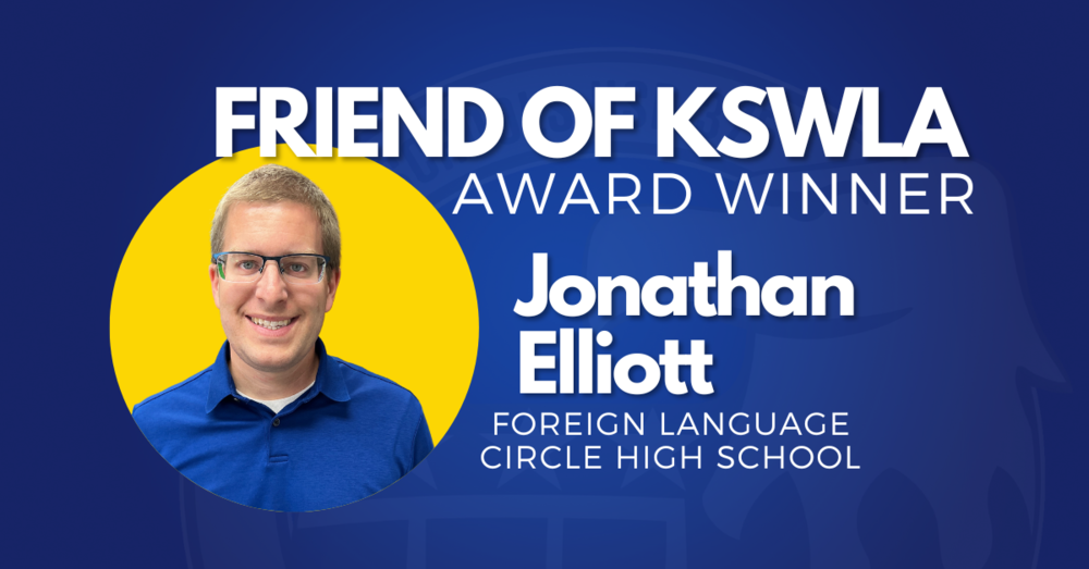 Jonathan Elliott, Friend of KSWLA Award Winner