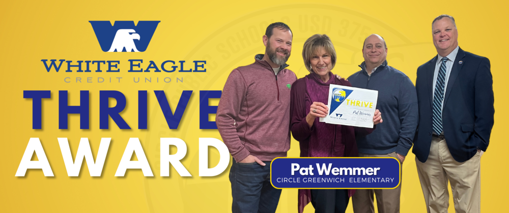 WHITE EAGLE CREDIT UNION THRIVE EMPLOYEE OF THE MONTH, PAT WEMMER