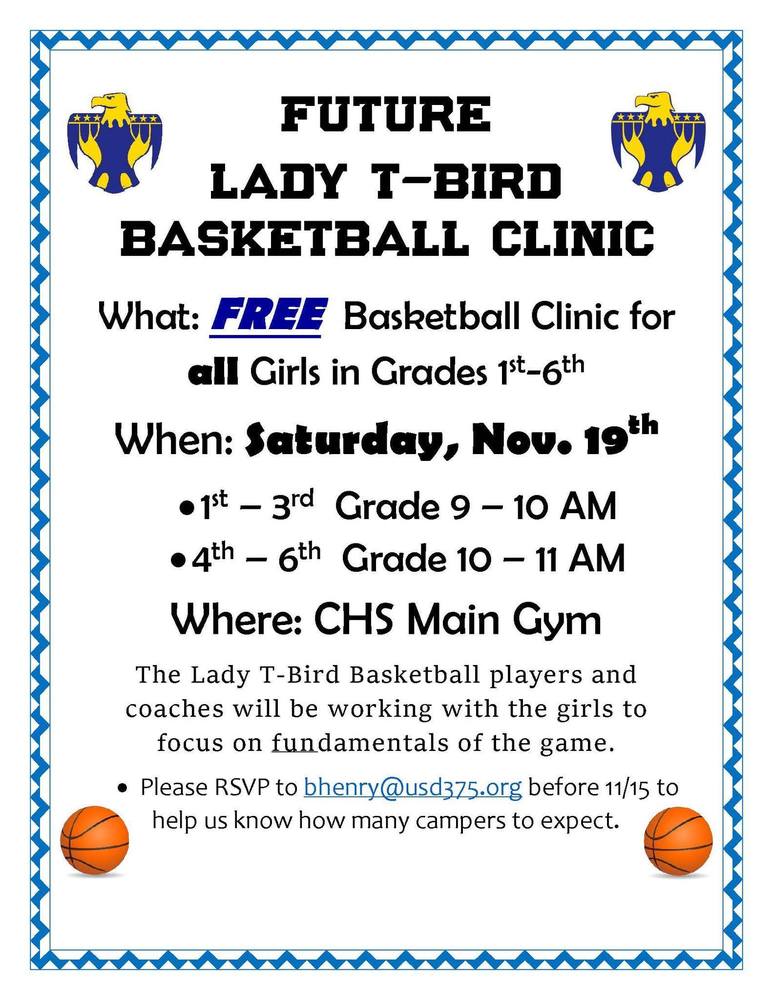 Lady T-Bird Basketball Clinic 