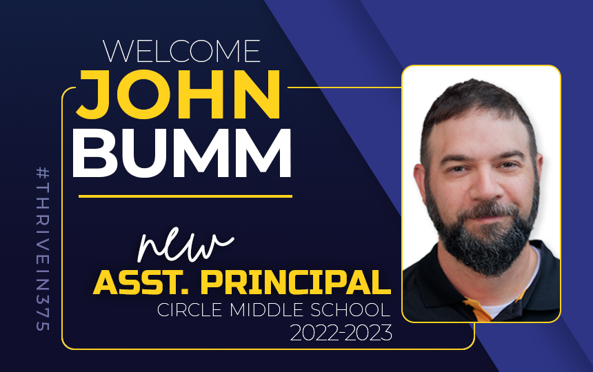 John Bumm, New CMS Assistant Principal