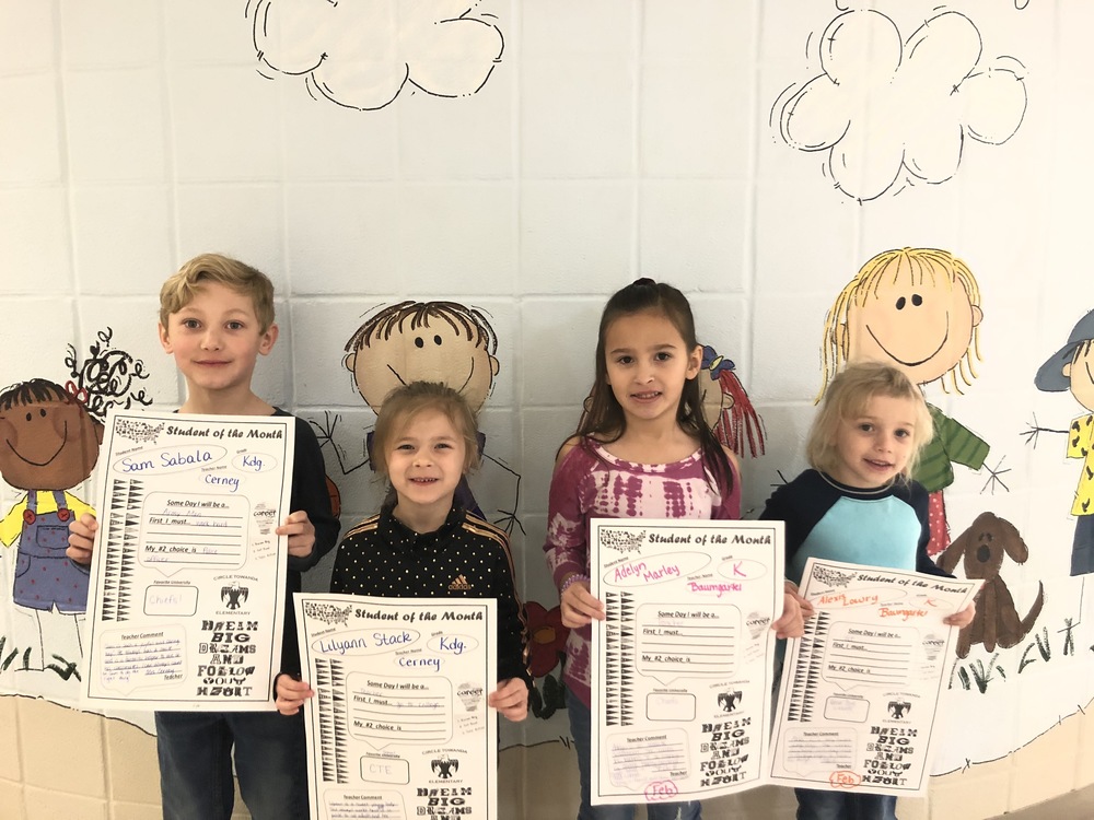 Student of the Month for February - Kindergarten  #thrivein375