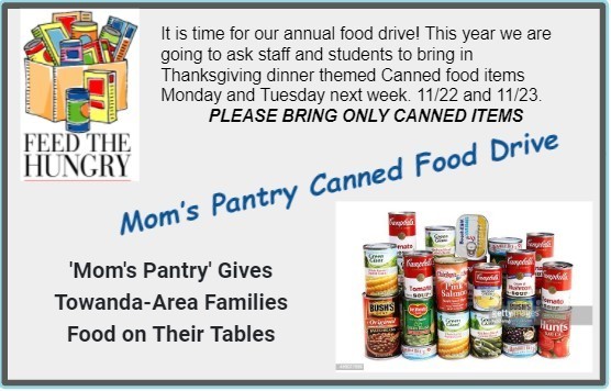 MOM's Pantry Canned Food Drive #thrivein375
