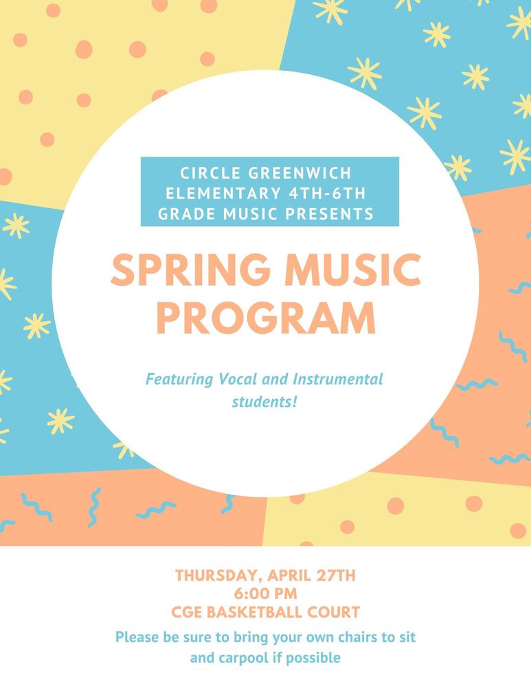4-6 Spring Music Program