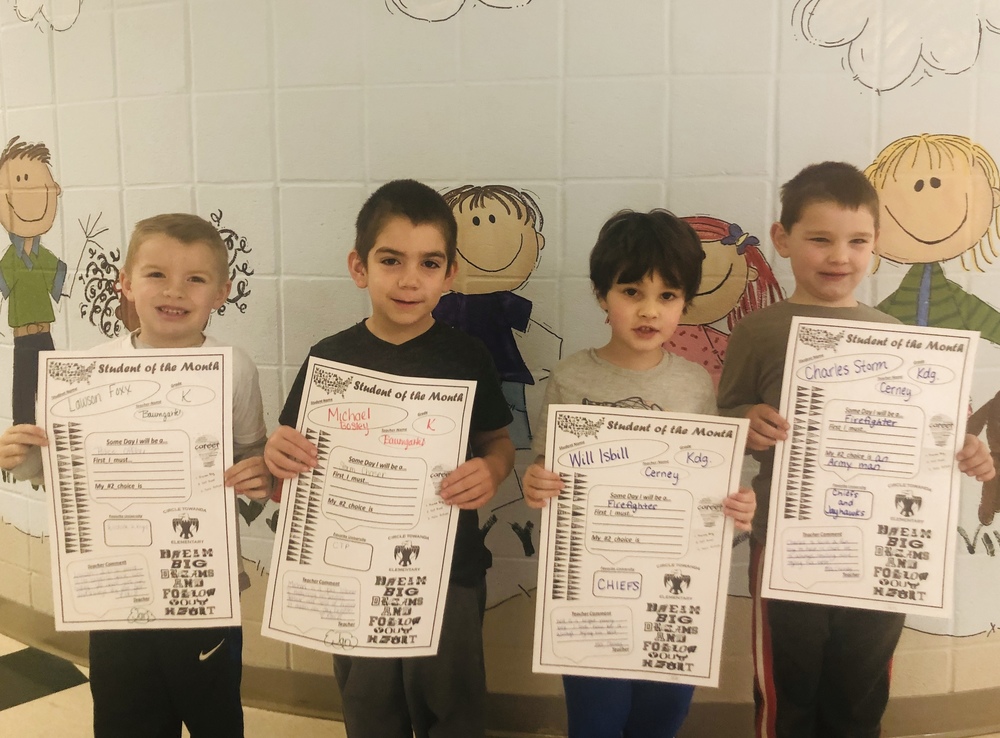 January Student of the Month - Kindergarten #thrivein375