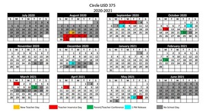 One Page Calendar Available