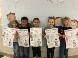 Kindergarten - Students of the Month December #thrivein375