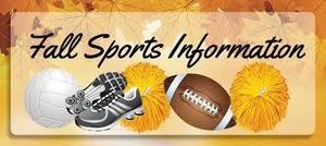 Fall Sports Information