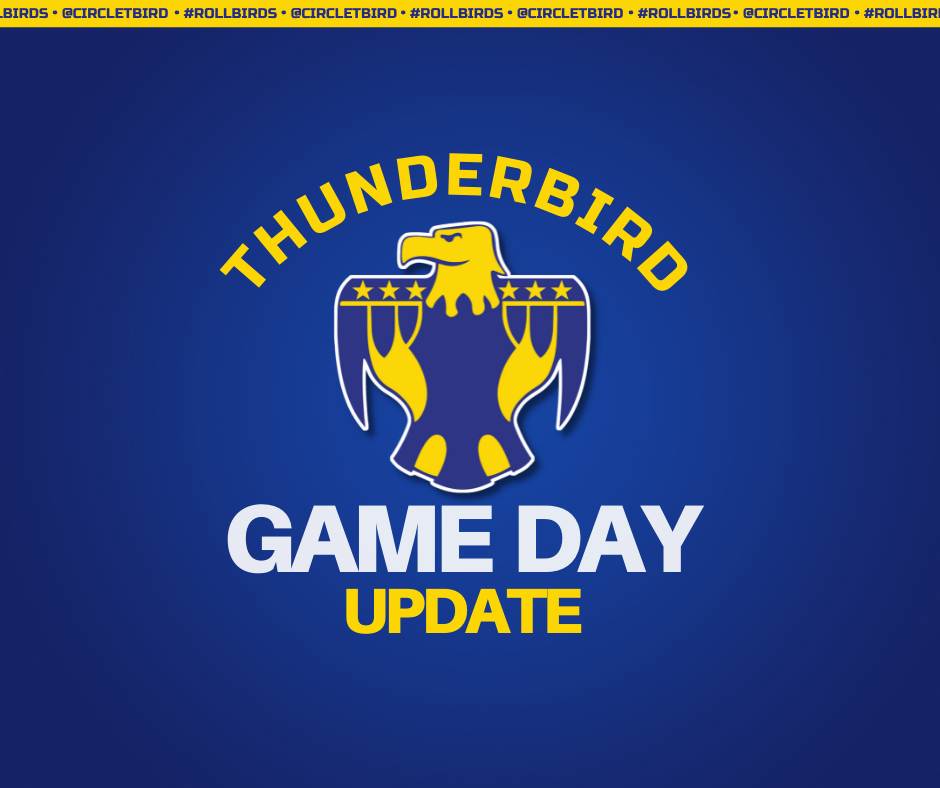 Thunderbird Game Day Update Graphic